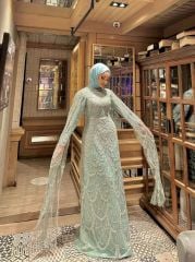 AÇIK YEŞİL PELERİNLİ -(38-40-42)